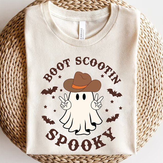 T-shirt Boot Scootin Éffrayant Western Ghost Halloween (Boot Scootin Spooky Western Ghost Halloween TShirt)