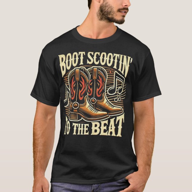 T-shirt Boot Scootin to the Beat - Country Music Gifts (Devant)