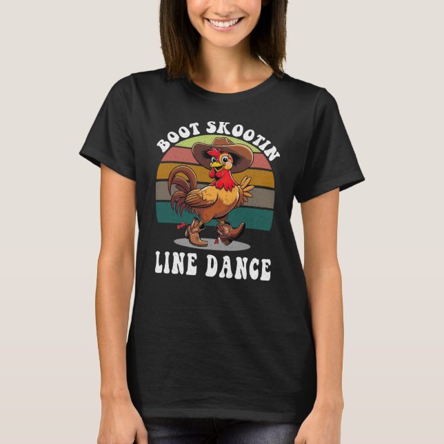 T-SHIRT BOOT SKOOTIN LINE DANSE (Devant)
