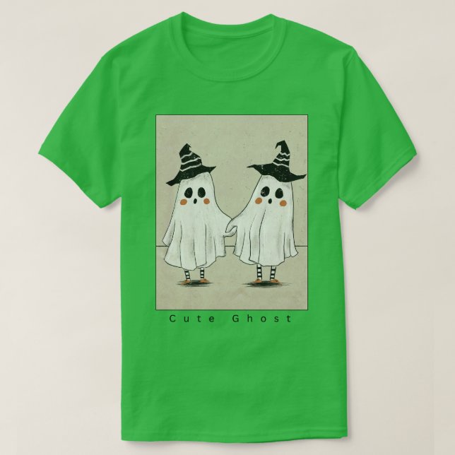 T-shirt Bootiful Haunts Halloween mignon fantôme (Design devant)