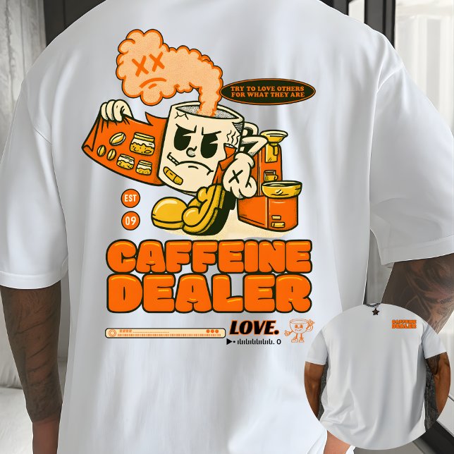 T-shirt Bootleg Cartoon Coffee Mug Graphic tee gift lover (Créateur téléchargé)