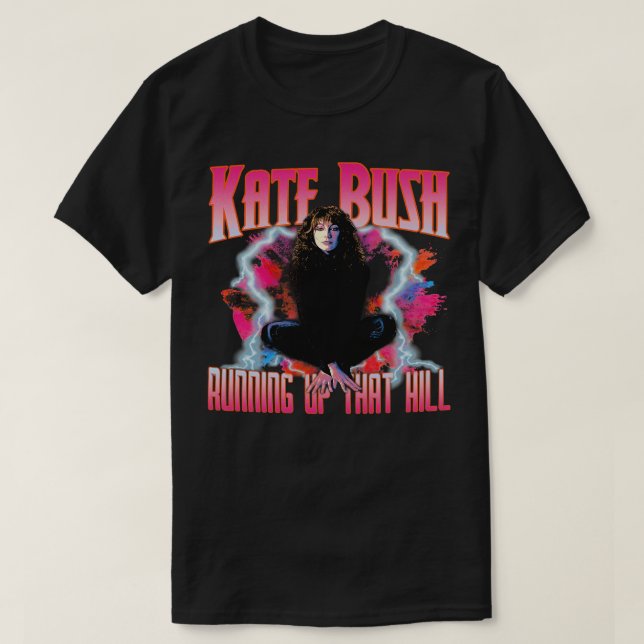 T-shirt Bootleg Kate Bush Fanart Design (Design devant)