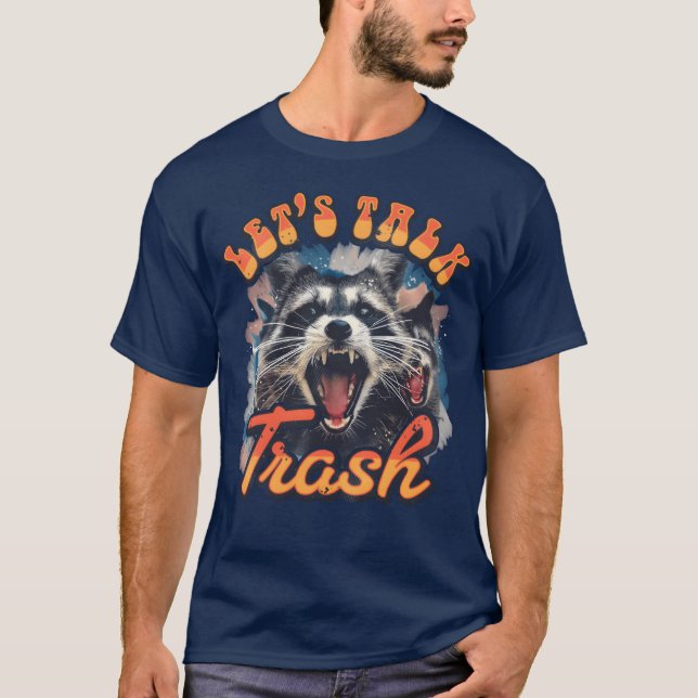 T-shirt Bootleg Racoon 90 s Let'salkrash amis (Devant)