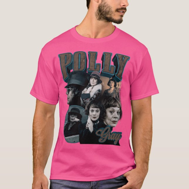 T-shirt Bootleg Retro Polly Grey (Devant)