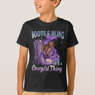 T-shirt Boots And Bling C’est une vilaine chose Purple Wes