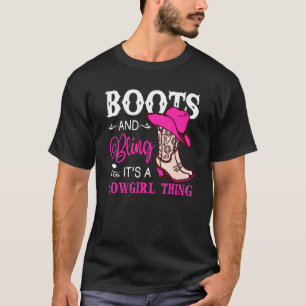 T-shirt Boots And Bling C'est un Casquette de rodéo de fil