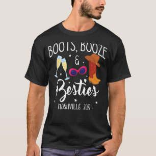 T-shirt Boots Booze Besties Bachelorette Nashville Girls T