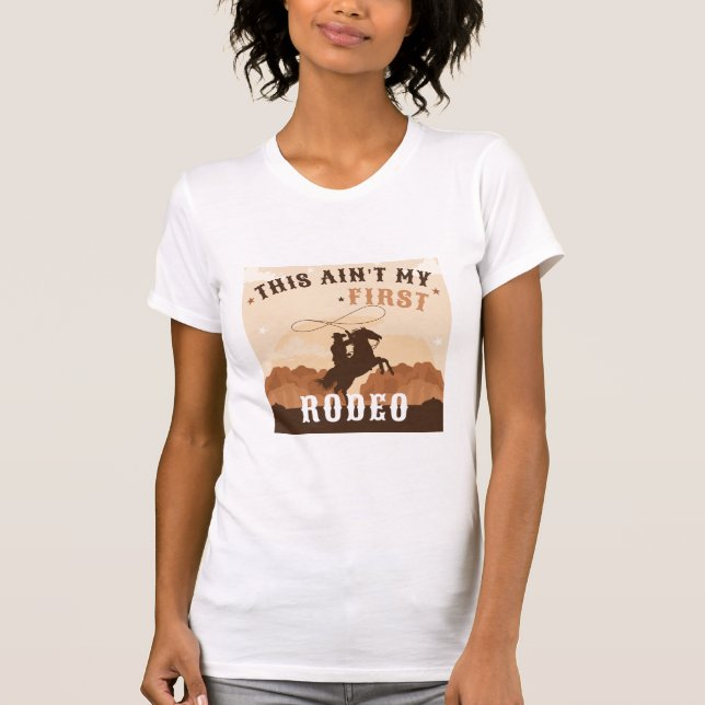 T-shirt Boots Cowboy, premier tee de rodéo (Devant)