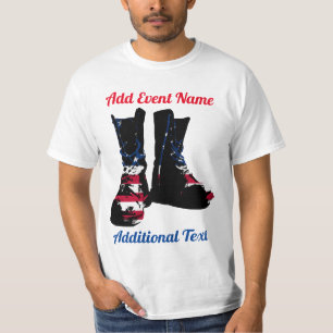 T-shirt Boots de combat américains