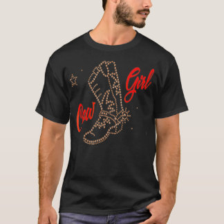 T-shirt Boots de fille de l'Ouest Pays de fille