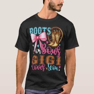 T-shirt Boots or Bows Gigi Loves You Fête de Révélation du