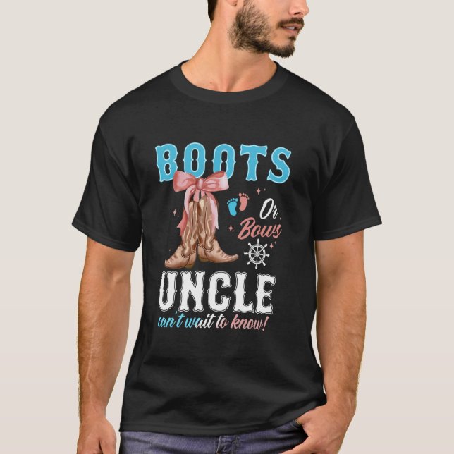 T-shirt Boots ou arcs annonce occidentale de révélation du (Devant)