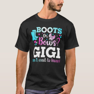 T-shirt Boots Ou Bows Gigi Genre Reveillez Baby shower Ann