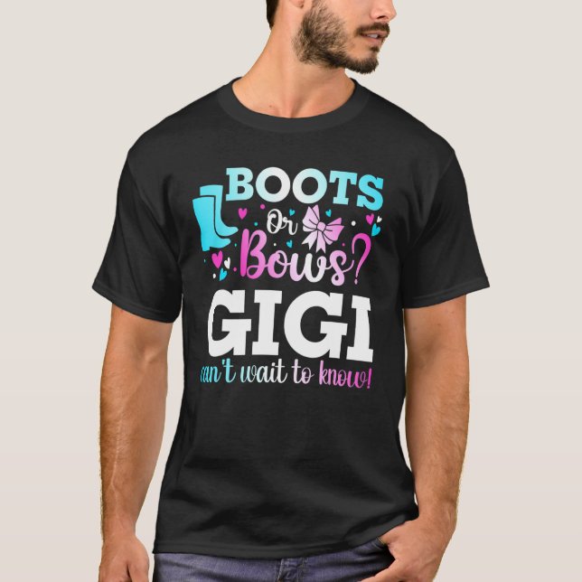 T-shirt Boots Ou Bows Gigi Genre Reveillez Baby shower Ann (Devant)