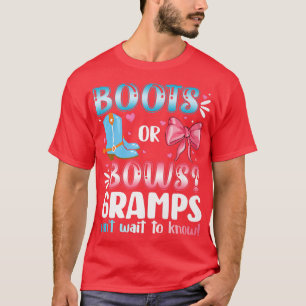 T-shirt Boots Ou Bows Gramps Sexe Révéler Baby shower Avan