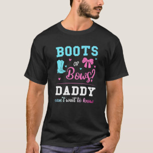 T-shirt Boots Ou Bows Hommes Papa Sexe Révéler Rose Ou Blu