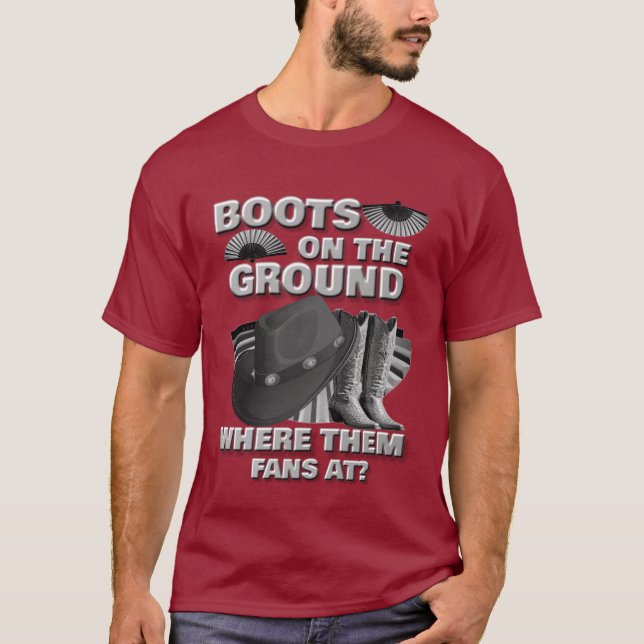T-shirt BOOTS SUR LE SOL (Gry) (Devant)