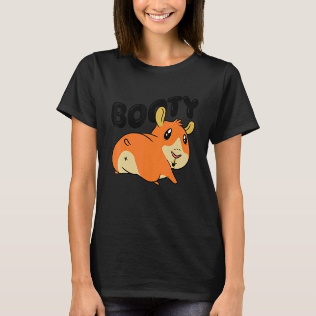 T-shirt Booty Pig Graphic Guinea Pig Owner Pet Cavy Animal (Devant)