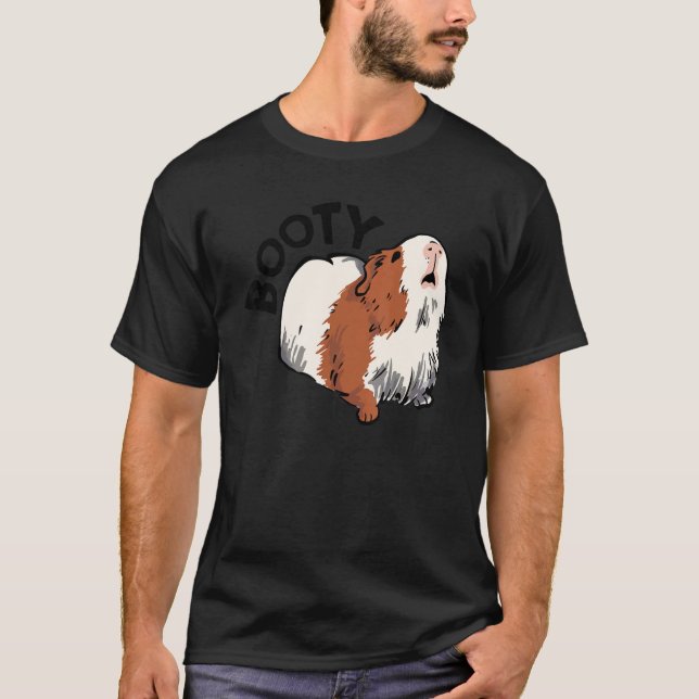 T-shirt Booty Pig Graphic Guinea Pig Owner Pet Cavy Animal (Devant)