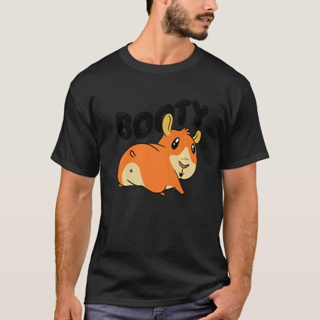 T-shirt Booty Pig Graphic Guinea Pig Owner Pet Cavy Animal (Devant)