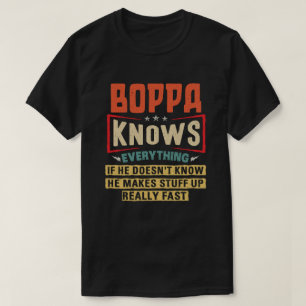 T-shirt Boppa Sait Tout Ce Qui Est Amusant Grand-Père Cade