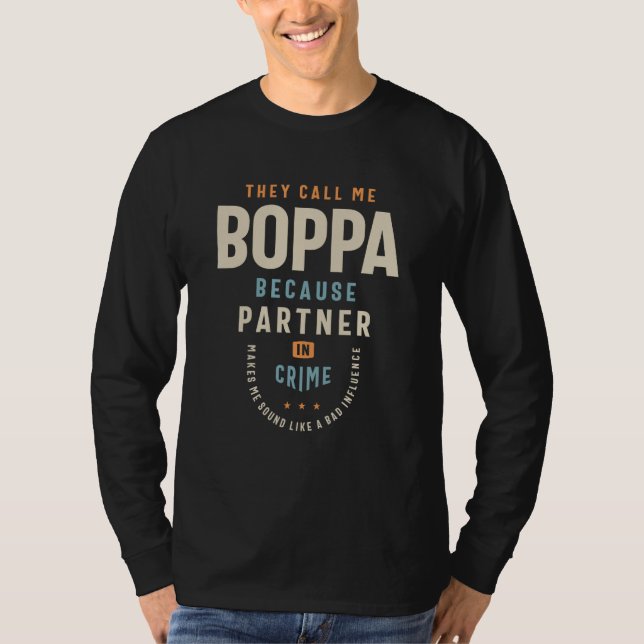 T-shirt Boppa  The Not So Bad Influence Dad and Grandpa (Devant)