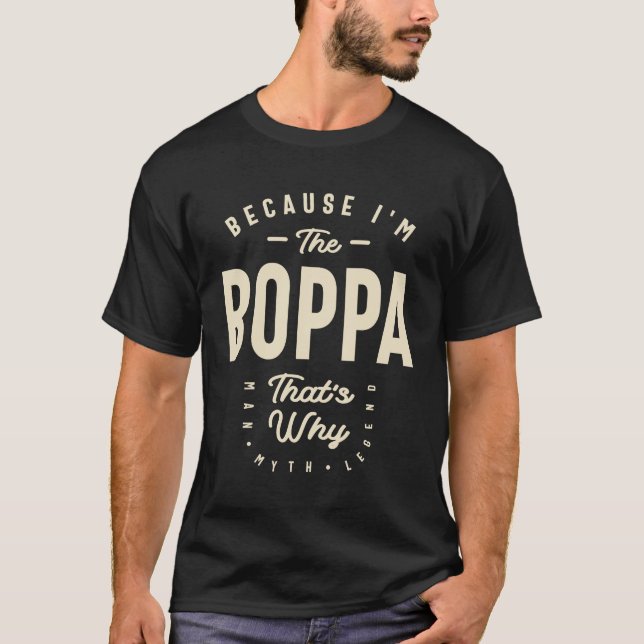 T-shirt Boppa, une légende vivante - Papa Grand-père (Devant)
