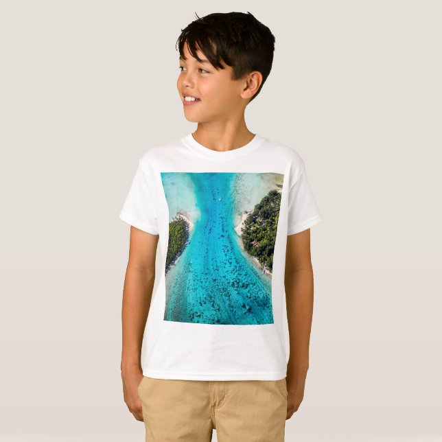 T-shirt Bora Bora - Chemin Vers L'Océan (Devant entier)