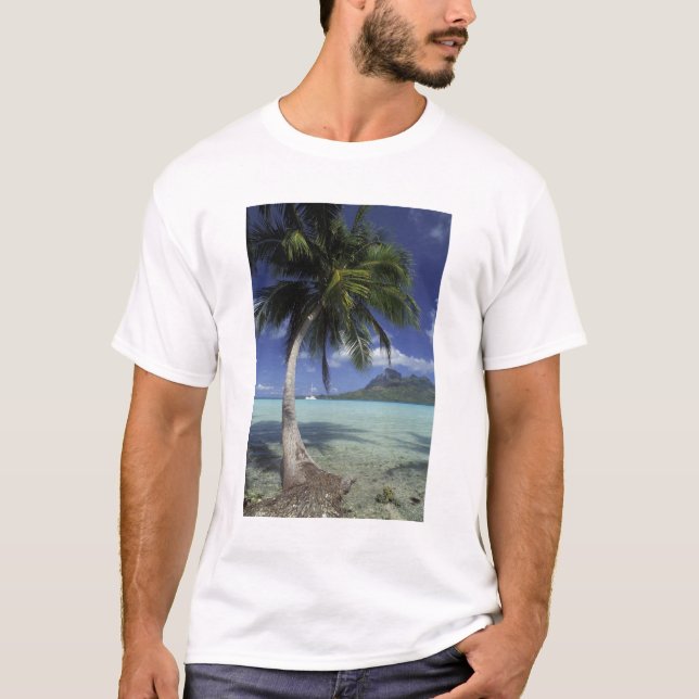 T-shirt Bora Bora, Polynésie française Mt Otemanu vu (Devant)