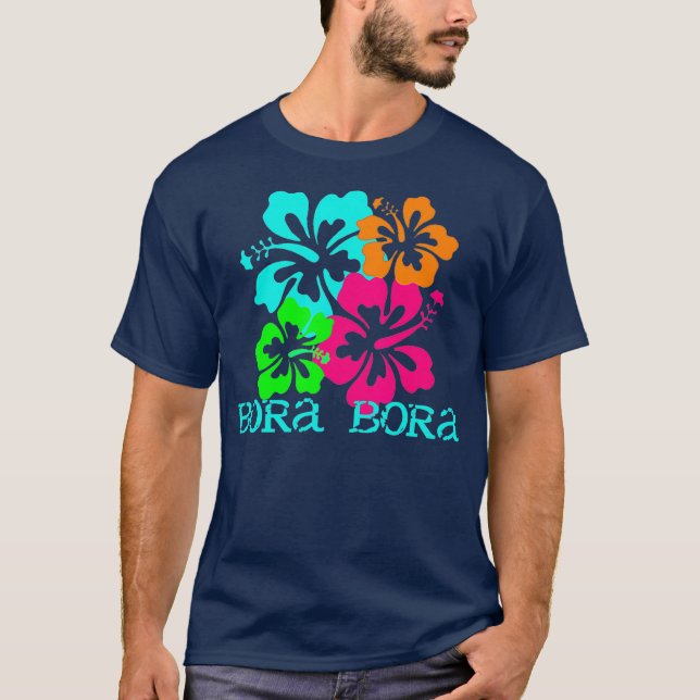 T-shirt Bora Bora Vacation  Beach Surf Travel (Devant)