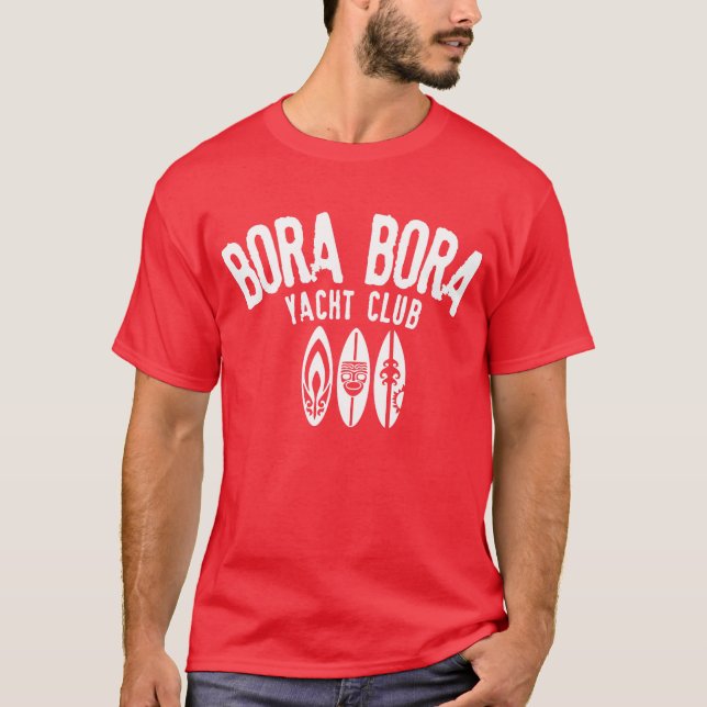T-shirt Bora Bora yacht club (Devant)