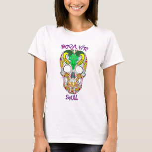 T-shirt Bora kite Skull chemisette blanche