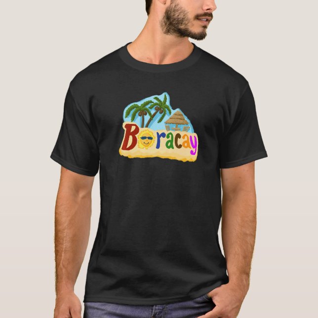T-shirt Boracay Philippines souvenir pour les femmes (Devant)