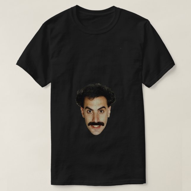 T-shirt Borat - Sticker à tête (Design devant)