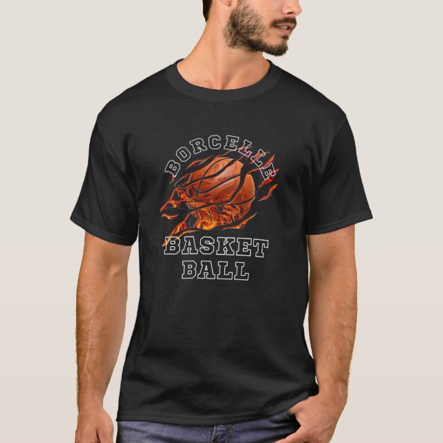 T-SHIRT BORCELLE BASKET BALL (Devant)