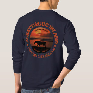 T-shirt Bord de la mer de ressortissant d'île d'Assateagu