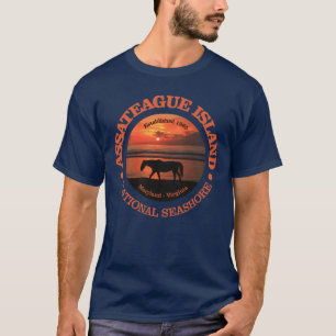 T-shirt Bord de la mer de ressortissant d'île d'Assateagu