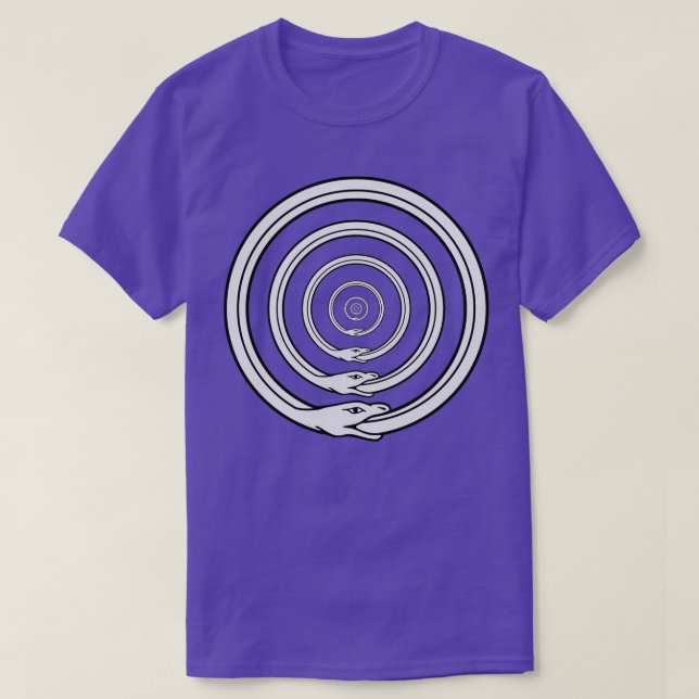 T-SHIRT BORD SPIRALE PAGAN SNAKE ICONIC FOLING (Design devant)