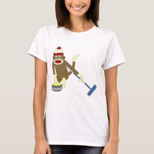 T-shirt Bordage olympique de singe de chaussette