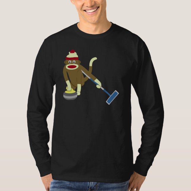 T-shirt Bordage olympique de singe de chaussette (Devant)