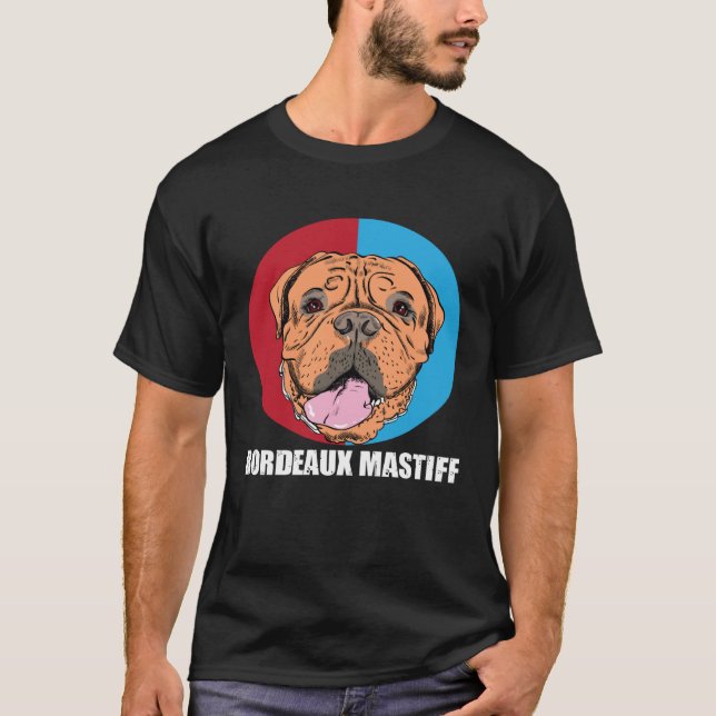 T-shirt Bordeaux Mastiff Dogs Love (Devant)