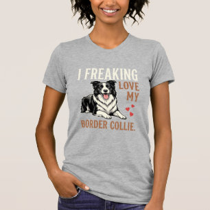 T-shirt Border Collie drôle d'amour de chien
