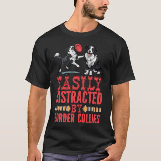T-shirt Border Collie Facilement Distrait Par Les Border C