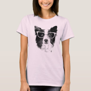 T-shirt Border collie Hipster