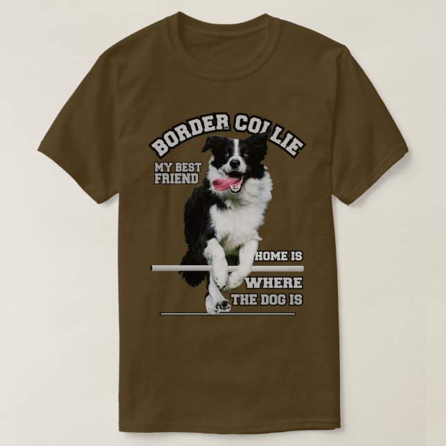 T-shirt BORDER COLLIE Mon meilleur ami (Design devant)