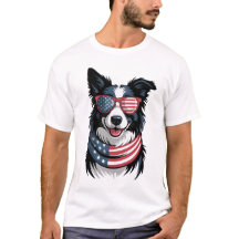 Border Collie Patriotique