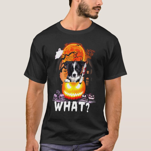 T-shirt Border Collie What Border Collie With Knife Killer (Devant)