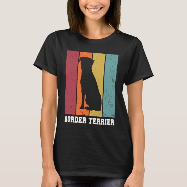 T-shirt Border Terrier Vintage  1 (Devant)