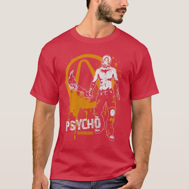 T-shirt Borderlands Psycho Graffiti Gaming PremiumriBlend  (Devant)