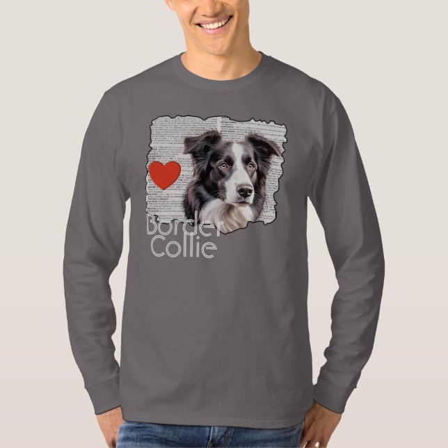 T-shirt Bordure Collie (Devant)